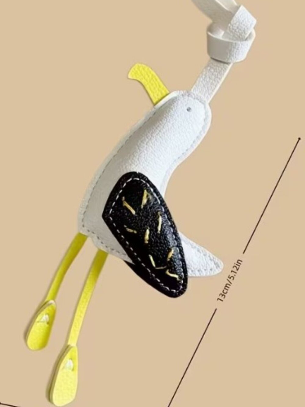 New Faux Leather Seagull Bird Bag Backpack Charm - Picture 4 of 5